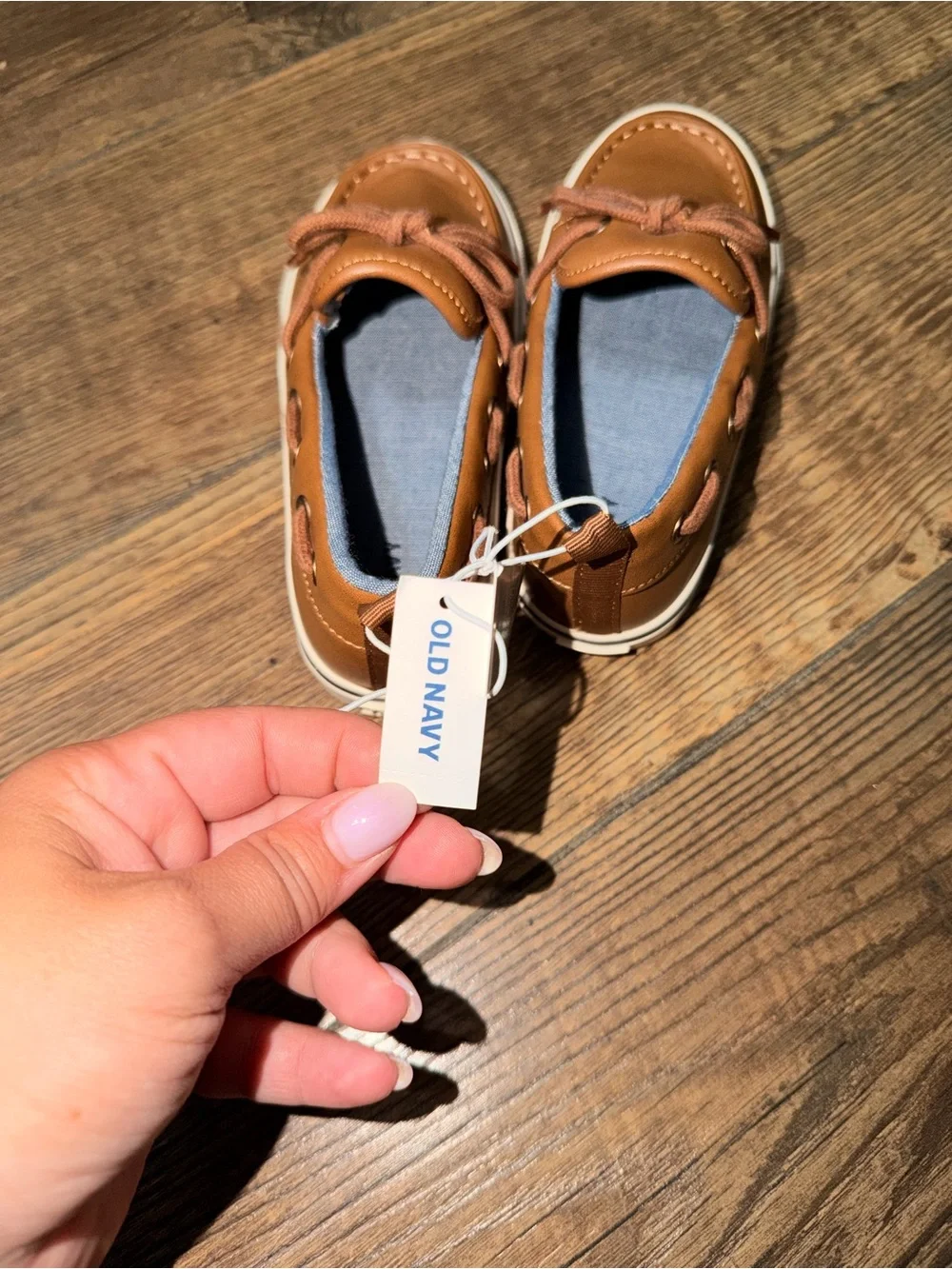 Old Navy Kids Moccasin Boat Shoes in Brown